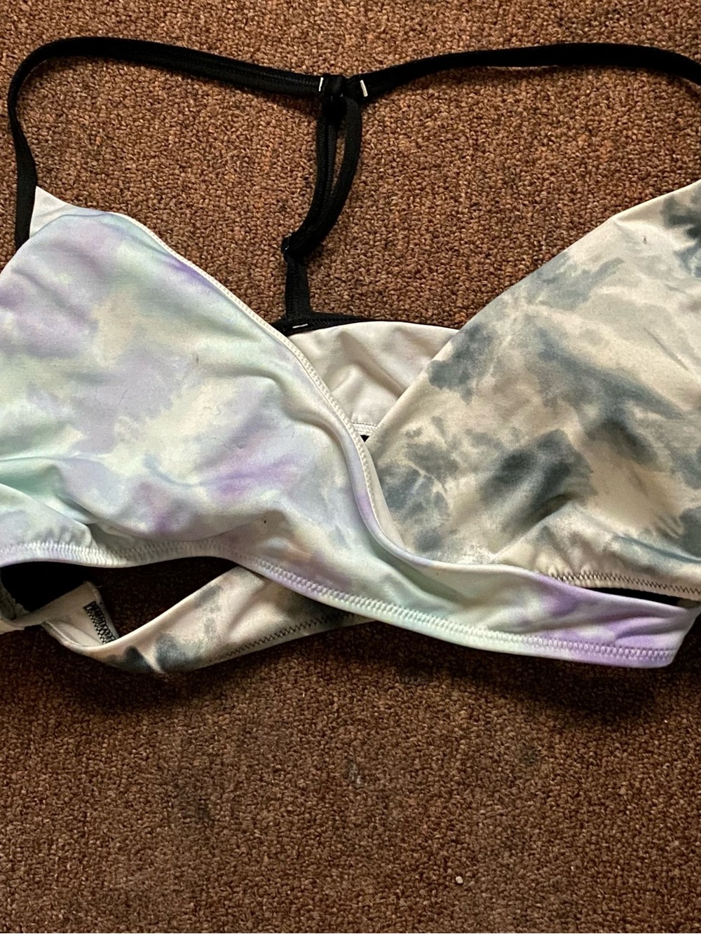 PINK Victoria's Secret Pastel Tie-Dye Bralette - Lavender, Mint, Gray